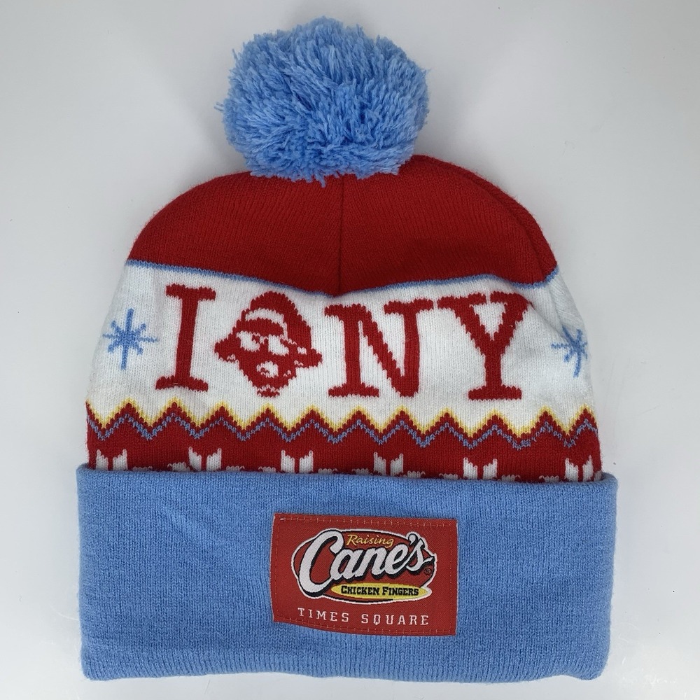 Raising Cane's Times Square Beanie Fast Food Restaurant NYC Souvenir Cap Hat